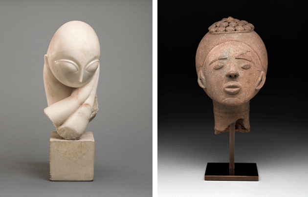 Constantin Brancusi, Mademoiselle Pogany [I], 1912, Philadelphia Museum of Art. Image: © Philadelphia Museum of Art / Gift of Mrs. Rodolphe Meyer de Schauensee, 1933 / Bridgeman  
